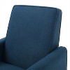 TinyHomie Navy Blue Fabric Push Back Chair for Elegant Home Decor - 4 of 4