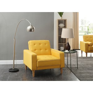 SEYNAR Contemporary Chair Bed,Yellow,36''W*34''D*30''H - 1 of 4