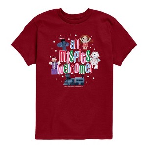 Boys' - Rudolph - All Misfits Welcome Short Sleeve Graphic T-Shirt - 1 of 3