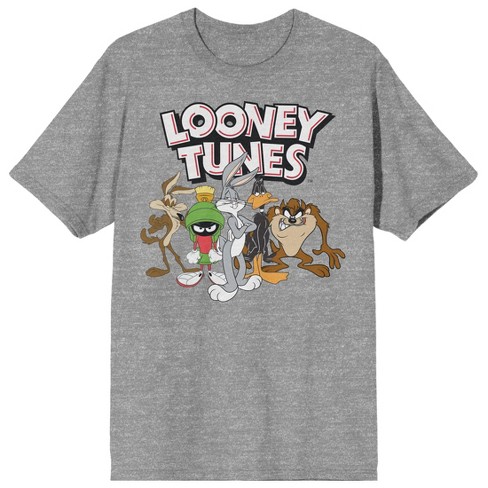 Looney Tunes Character Group With Logo Crew Neck Short Sleeve