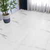 VEVOR Self Adhesive Vinyl Floor Tiles 390 x 23.6 inch, 1.5mm Thick Peel & Stick, White Marble Texture DIY Flooring for Kitchen, Dining Room - 2 of 4