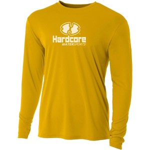 Hardcore Men's Long Sleeve Loose Fit Rash Guard Surf Shirt for Water Sports | Lightweight, Quick-Dry Swimwear - 1 of 4