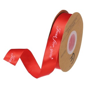 Unique Bargains Gift Wrapping Wedding Wide Satin Grosgrain Ribbon 1 Pc - 1 of 4