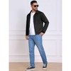 INSPIRE CHIC Men's Casual Collared Zipper Outdoor Vintage Faux Suede Jacket - 2 of 4