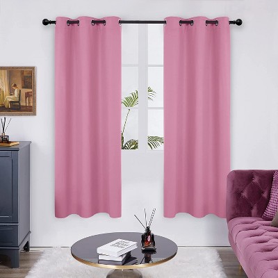 Deconovo Solid Thermal Room Darkening Curtain Panel – 42" Wide Short Lengths (63"/84"/95")