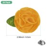 Unique Bargains Handmade Flower Brooch Boutonnieres Button Pins for Men Suits 24 Pcs - 3 of 4