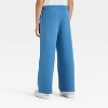 Girls' French Terry Wide Leg Pants - Cat & Jack™ - 2 of 3