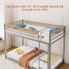 JOYMOR Bunk Bed Twin Over Twin, Metal Twin Size Bed Frame with Safety Guardraild for Boys Girls - 4 of 4