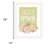 HomeRoots Hello Spring Floral White Framed Print Wall Art - 3 of 3