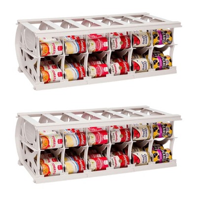 Shelf Reliance Compact Cansolidator Pantry Kitchen Organizer Holder with Rotational and Adjustable Panel Systems