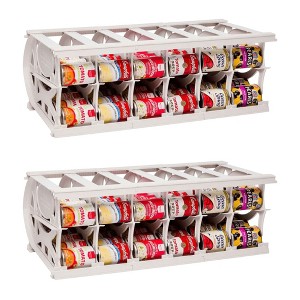 Shelf Reliance Compact Cansolidator Pantry Kitchen Organizer Holder with Rotational and Adjustable Panel Systems - 1 of 4