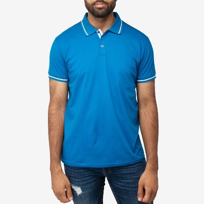 X RAY Men's Short Sleeve ribbed cuffs Polo Shirt