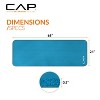 CAP Barbell High Density Exercise Yoga Mat with strap 68"x2" 12mm - Teal - 4 of 4
