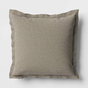 26"x25" Woven Outdoor Deep Seat Back Cushion - Threshold™ - 1 of 4