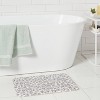 17"x24" Floral Flannel Cushion Bath Rug Black/White - Room Essentials™ - 2 of 4
