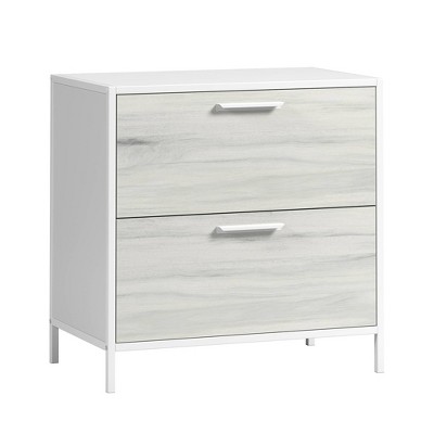 Boulevard Cafe 2 Drawer File Cabinet White - Sauder: Lateral, Holds Legal/Letter Files