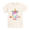 The Juniper Shop Birthday Girl Unicorn Youth Short Sleeve Tee - 2 of 4