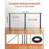 VEVOR 6.5 ft Complete Cable Railing Kit with Post, 35 inch Tall Matte Black Stainless Steel Handrail Cuttable for Outdoor/Indoor Steps, Black - 3 of 4