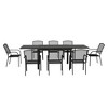 Mondawe 9-Piece Aluminum Extendable Outdoor Patio Dining Set,With Telescopic Table & Mesh Chairs Patio Set - 4 of 4