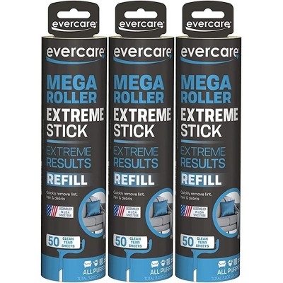 Evercare Mega Roller Extreme Stick Large Surface Roller Refill 50 Sheets