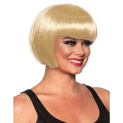 Underwraps Bob Cut One Size Adult Costume Wig | Blonde