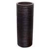 Uniquewise Brown Decorative Contemporary Mango Wood Ribbed Design Cylinder Shaped Vase - 4 of 4