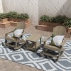 WestinTrends 3-Piece Outdoor Patio Adirondack Rocking Chair with Side Table Set - 2 of 3