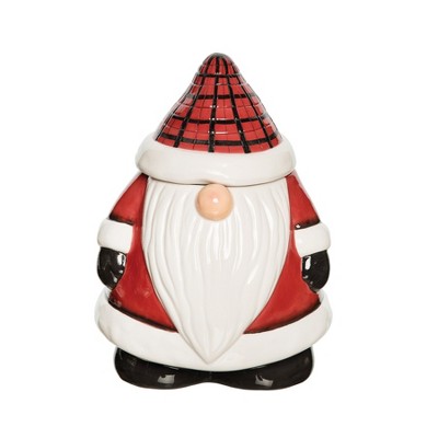 Gallerie II Plaid Gnome Cookie Jar