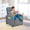 Infans Kids Recliner Chair Adjustable Leather Sofa Armchair w/ Footrest Side Pocket - 4 of 4