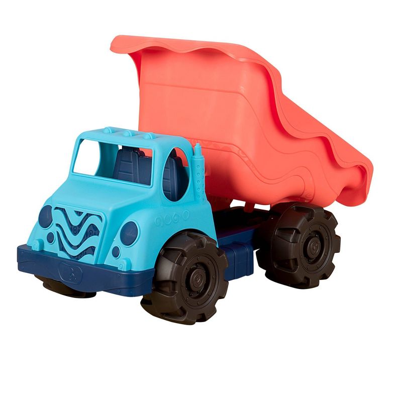 B. toys Large Toy Dump Truck - Colossal Cruiser Red/Blue, 4 of 9