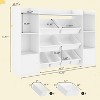 Kids Toy Organizer With 8 Removable Bins,2 Storage Cubbies & Bookshelf,Large Toy Box for Nursery, Bedroom, Classroom,Playroom - 2 of 4
