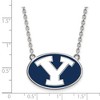 Black Bow Jewelry Sterling Silver Brigham Young Cougars NCAA Necklace 18 Inch - 3 of 4