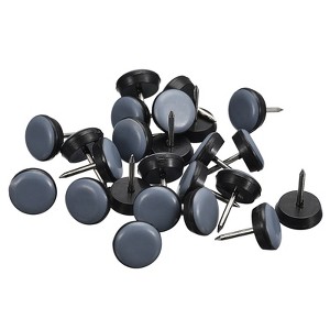 Unique Bargains Nail-on Round Chair Leg Protectors for Carpet Hardwood Floors - 1 of 4