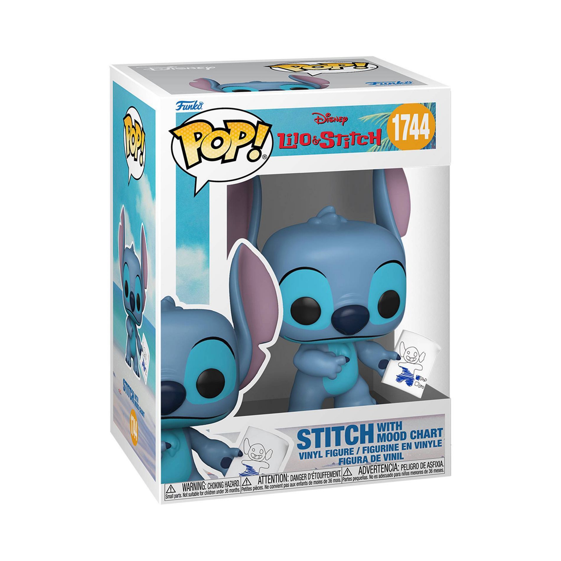 Funko POP! Disney Lilo & Stitch- Stitch with Mood Chart Vinyl Figure #1744