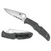Spyderco Endura 4 FRN Folding Knife with VG-10 Steel Blade | Get Enhanced Cutting Performance with Partially Serrated CombinationEdge, Foliage Green - 2 of 4