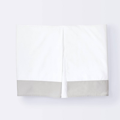 Crib Skirt Pleated - Cloud Island™ Gray