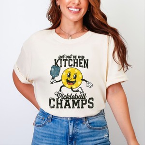 Simply Sage Market Get Out Of My Kitchen Pickleball Champs Garment Dyed Tee - 1 of 4