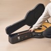 VEVOR Acoustic Guitar Hard Case, 43.31 in Gourd-Shaped Guitar Hard Case, PVC Padding Soft Lining Water-Resistant Hard Shell Guitar Case, Black - 2 of 4