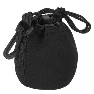 Unique Bargains Waterproof Shockproof Wear-resistant Lens Pouch Bag Black - 1 of 3