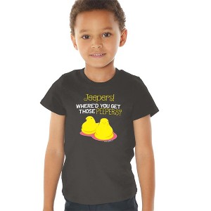 Easter Jeepers Where'd You Get Those Peepers Kids T Shirt for Toddlers, Charcoal - 1 of 4