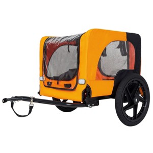 SEVOBAL Pet Strollers Outdoor Heavy Duty Collapsible Pet Bike Trailer Universal Hitch Foldable DogCargo Carrier Cart, Orange, 42.52"*31.5"*27.56" - 1 of 4
