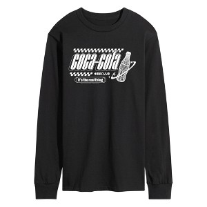 Men's Coca-Cola Y2K Digital Long Sleeve Graphic T-Shirt - Black