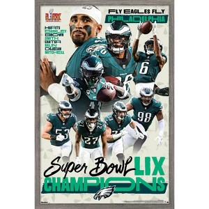 Trends International NFL Philadelphia Eagles - Super Bowl LIX Champions Framed Wall Poster Prints - 1 of 4