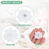 Unique Bargains Artificial Satin Durable Flexible Decorative Mini Ribbon Flowers with Rhinestones 1.2 Inch 100 Pcs - 2 of 4