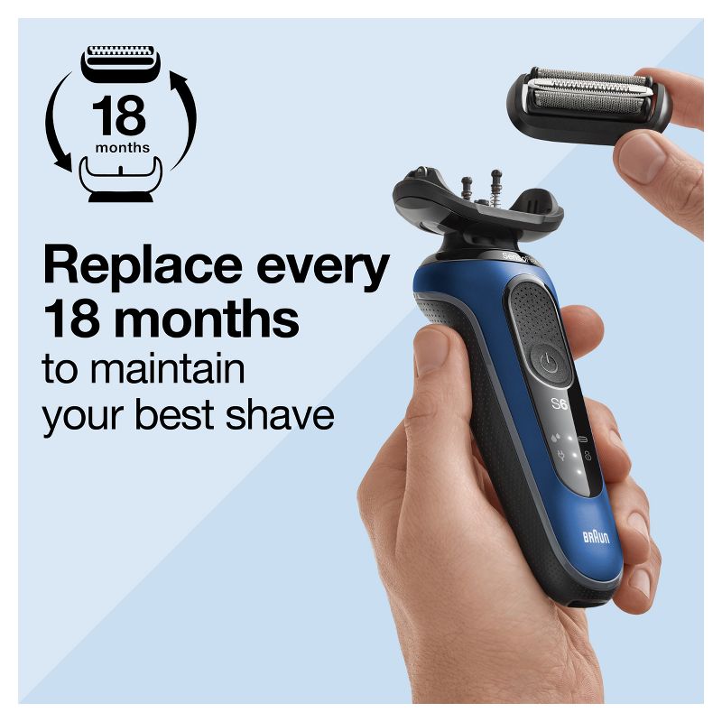 Braun Series 6 Electric Shaver Replacement Head - 64B Black, 3 of 9