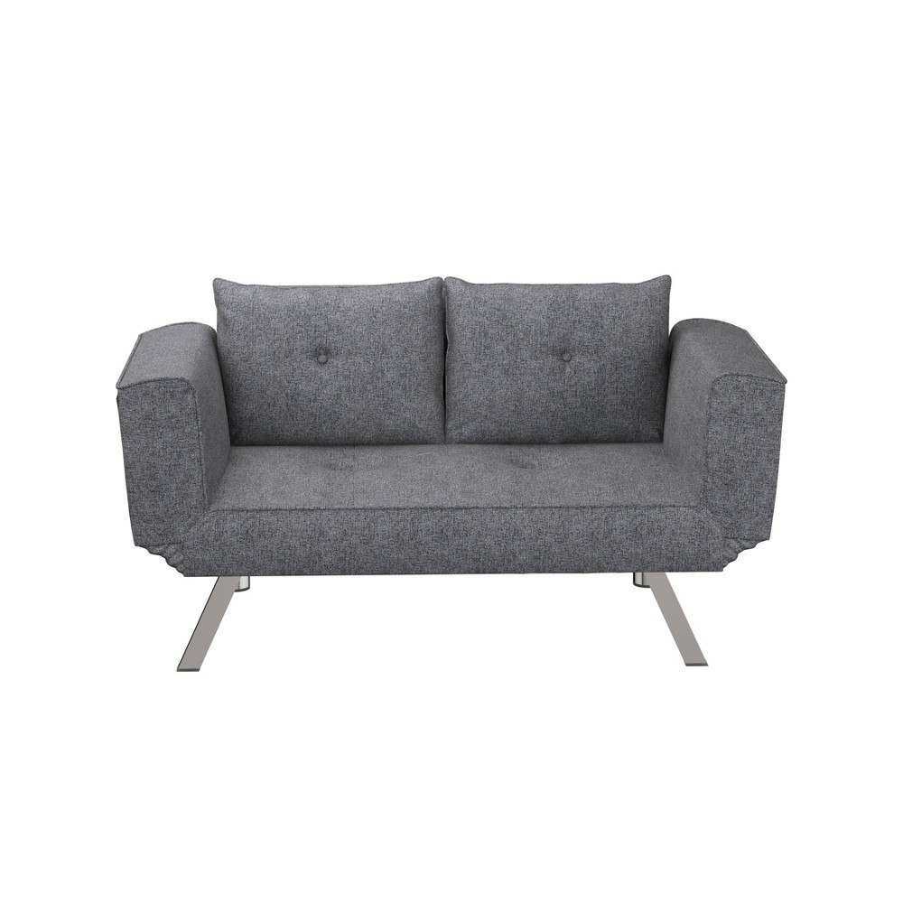 Photos - Sofa Serta Misty Convertible Futon  Bed Charcoal  
