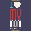 Women's Design By Humans Mother's Day I Love My Mom By tmsarts Racerback Tank Top - 2 of 2