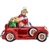 Old World Christmas Blown Glass Ornament for Christmas Tree, Santa In Antique Car - 3 of 4