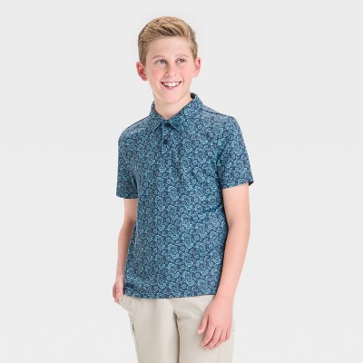 Boys' Textured Golf Polo Shirt - All In Motion™