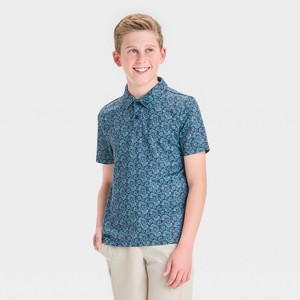 Boys' Textured Golf Polo Shirt - All In Motion™ - 1 of 3